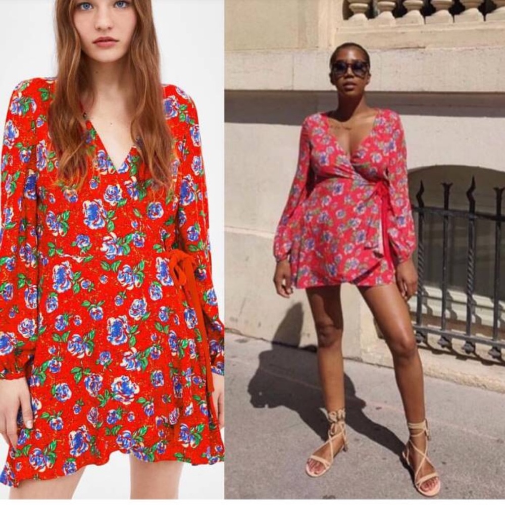 Zara Blogger Favorite floral dress
